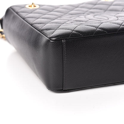 Chanel Caviar Quilted Petit Shopping Tote PST Black 5 of 11