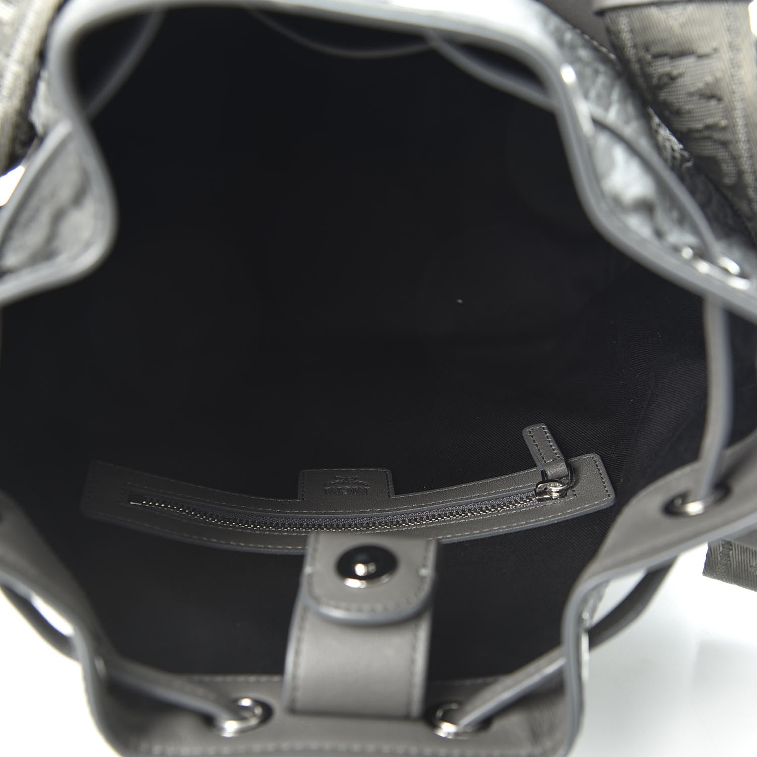 MCM Visetos Small Essential Drawstring Bucket Bag Phantom Grey 4 of 9