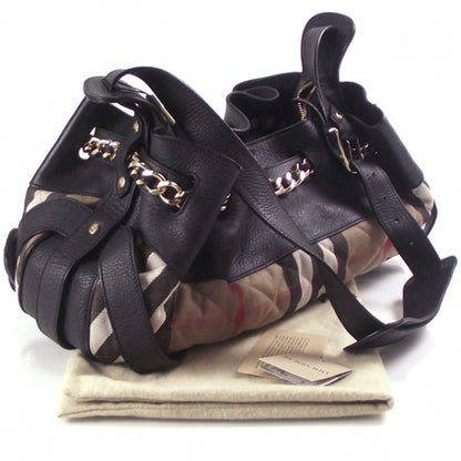 Burberry Leather Canvas Prorsum House Check Margaret 3 of 10