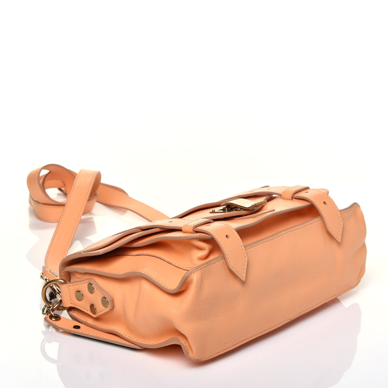 Proenza Schouler Lambskin Tiny PS1 Satchel Apricot 4 of 10