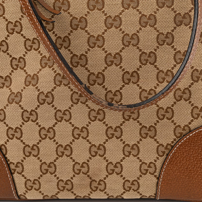 Gucci Monogram Medium Bree Zippered Tote Beige Tabacco 13 of 19