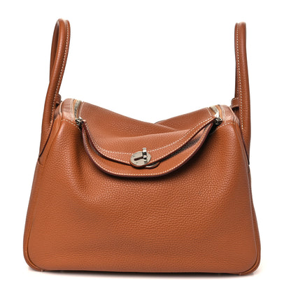 Hermes Taurillon Clemence Lindy 30 Gold 1 of 10