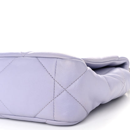 Chanel Lambskin Quilted Medium Chanel 19 Flap Light Purple 10 of 10