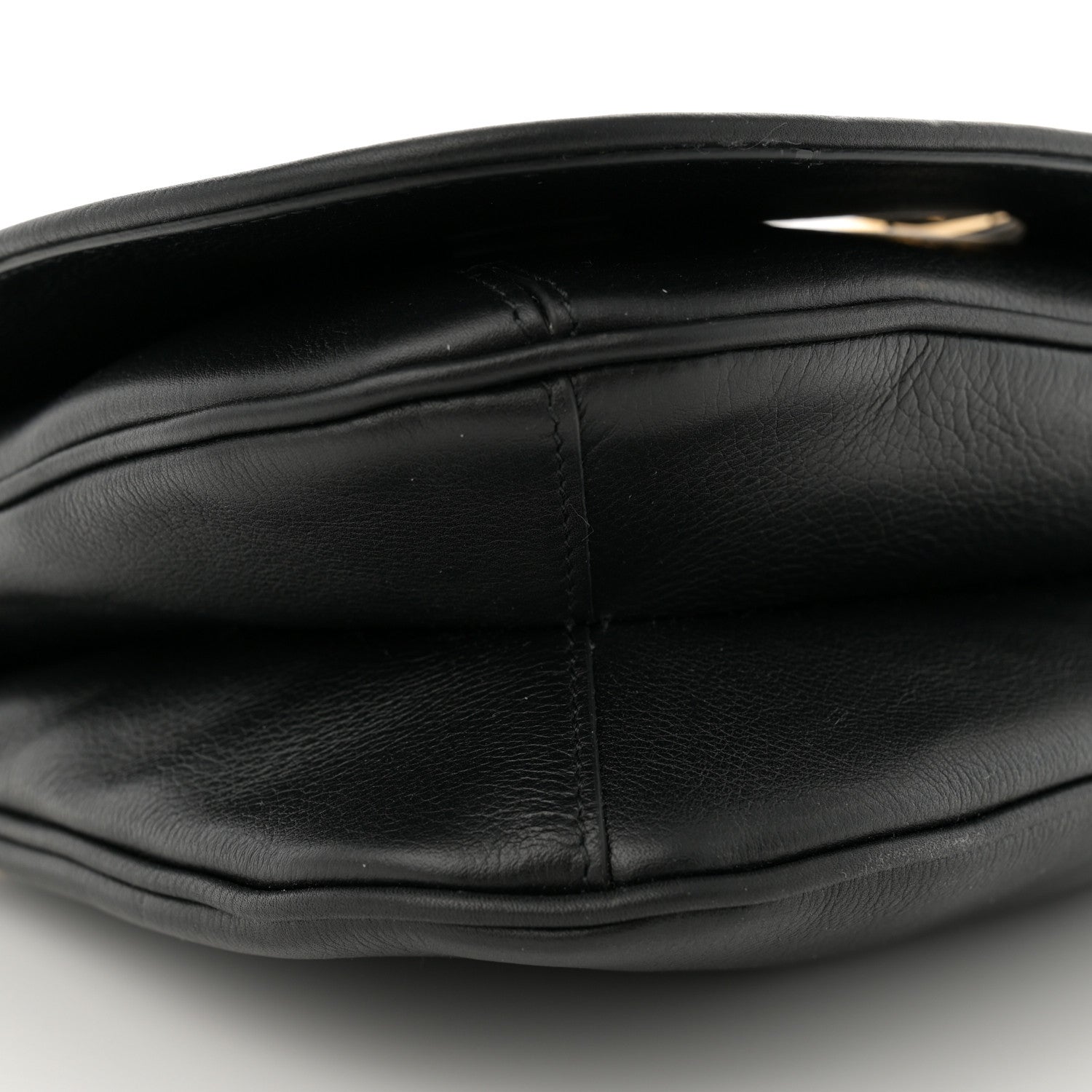 Gucci Roxy Calfskin Web Medium Blondie Shoulder Flap Bag Black 9 of 10