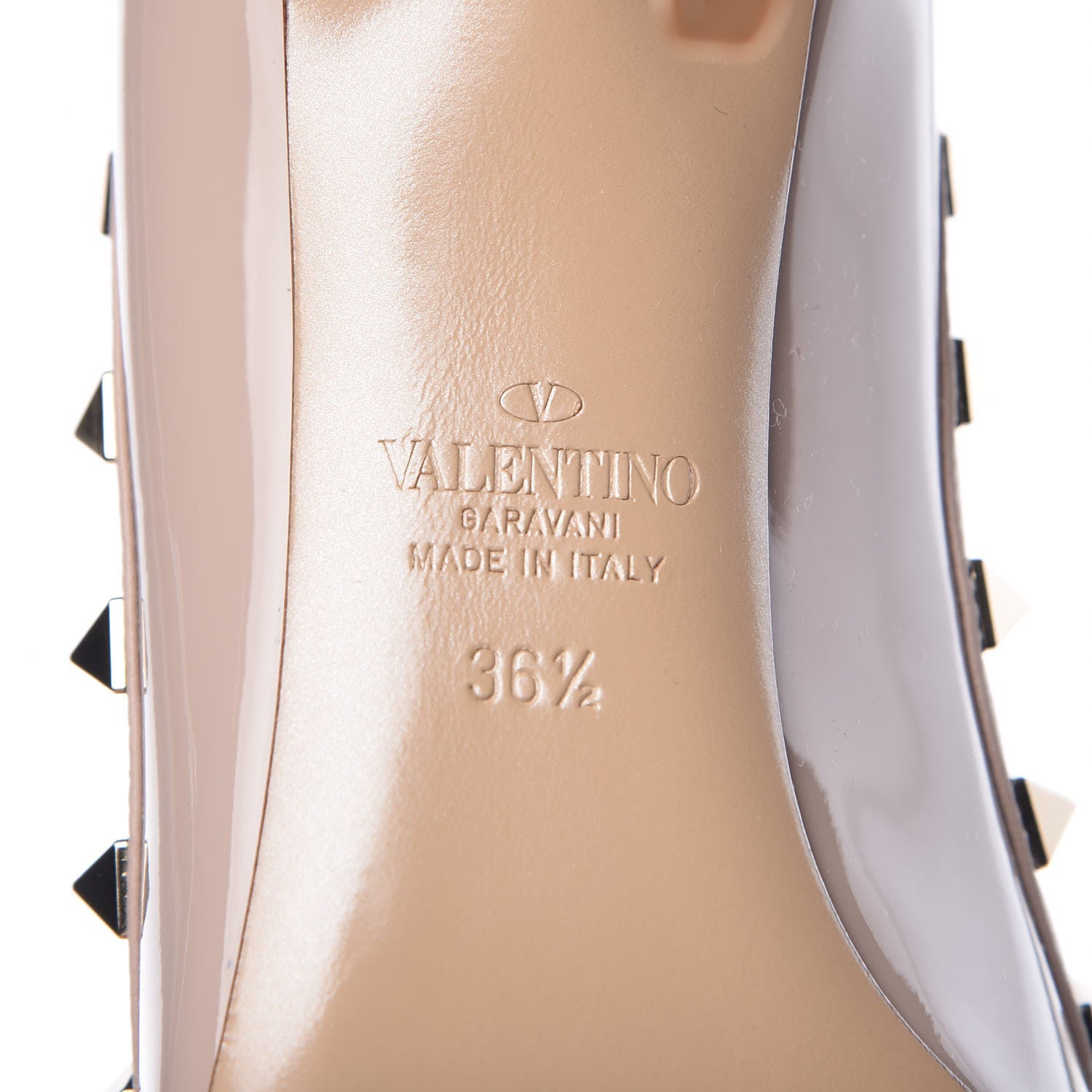 Valentino Garavani Patent Rockstud 85mm Pumps 36.5 Poudre 6 of 8