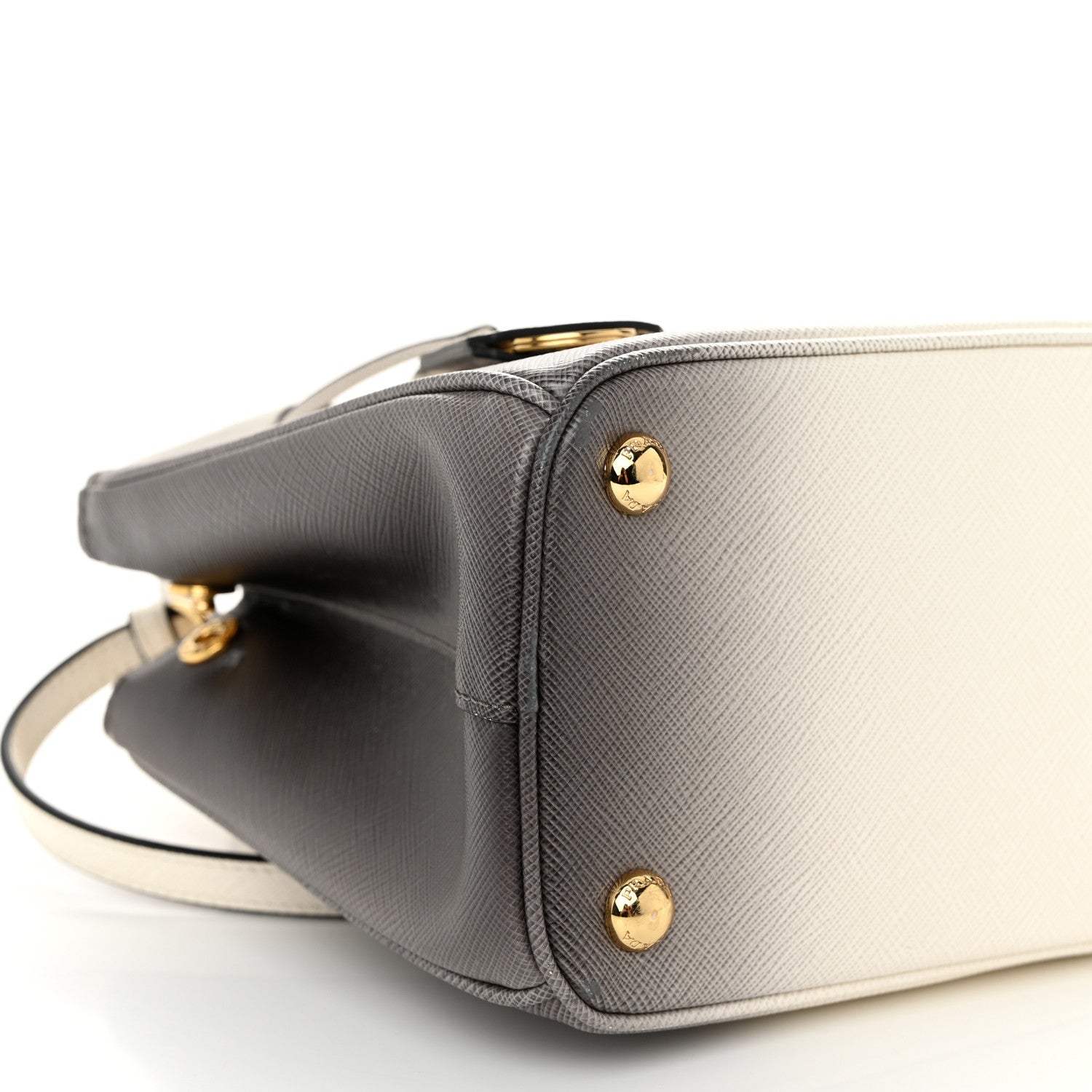 Prada Saffiano Lux Ombre Small Galleria Double Zip Tote Gradient White 9 of 10