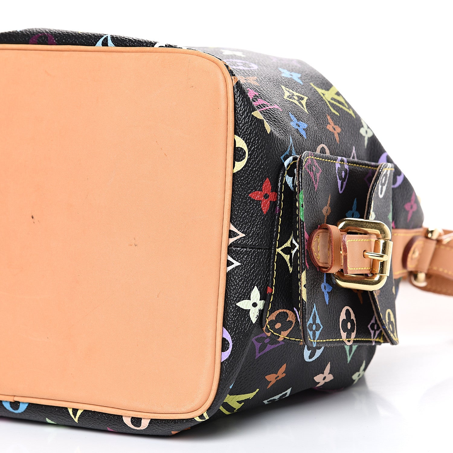 Louis Vuitton Monogram Multicolor Petit Noe Black 8 of 11