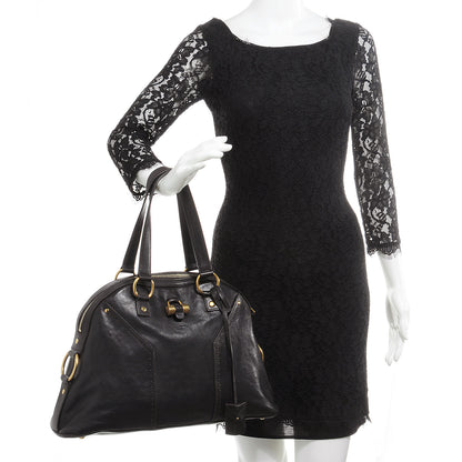 Saint Laurent Leather Large Muse Brown 2 of 10