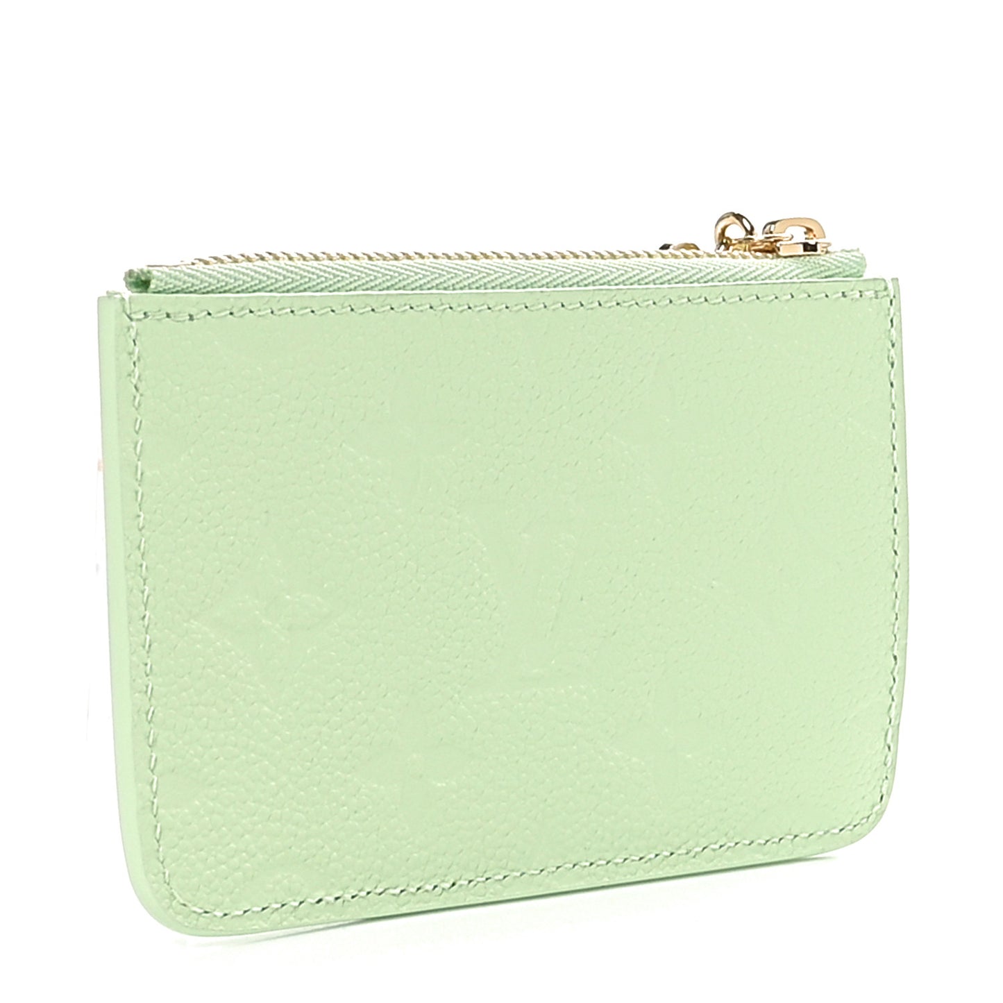 LV X TM Monogram Romy Card Holder Green Tea