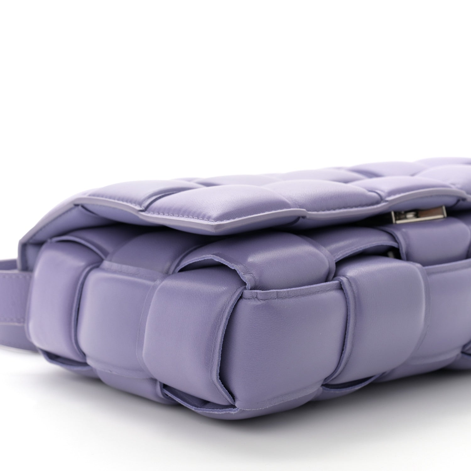 Bottega Veneta Nappa Maxi Intreccio Padded Cassette Crossbody Bag Lavender 9 of 10