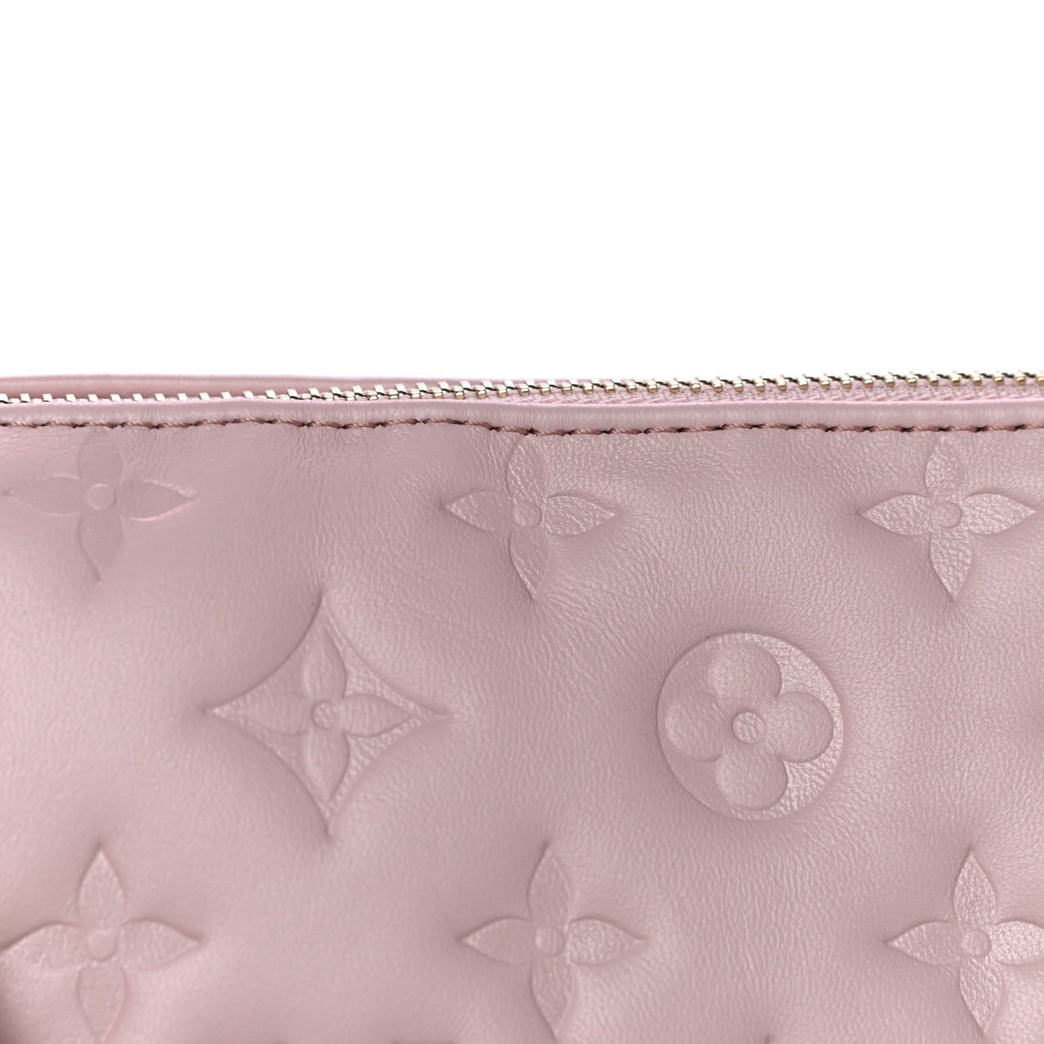 Louis Vuitton Lambskin Embossed Monogram Coussin PM Rose 13 of 13