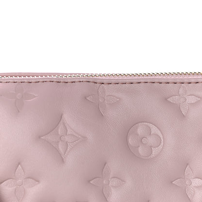 Louis Vuitton Lambskin Embossed Monogram Coussin PM Rose 13 of 13