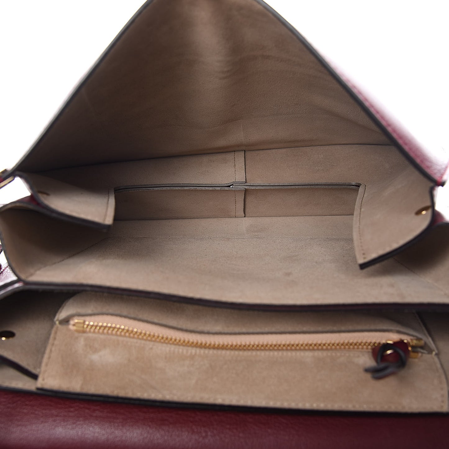 Calfskin Medium Faye Shoulder Bag Sienna Red