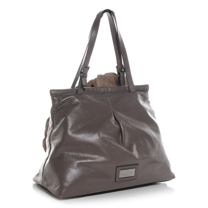 Valentino Garavani Nappa Raised Rose Petalee Tote Grey 3 of 8