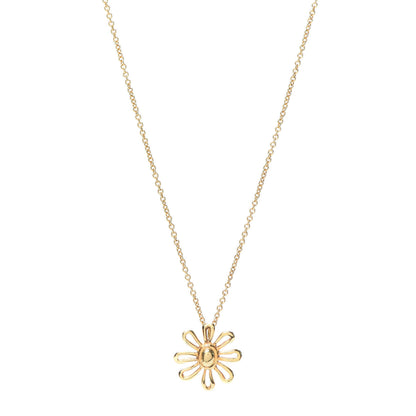 Tiffany 18K Yellow Gold Daisy Pendant Necklace 1 of 6