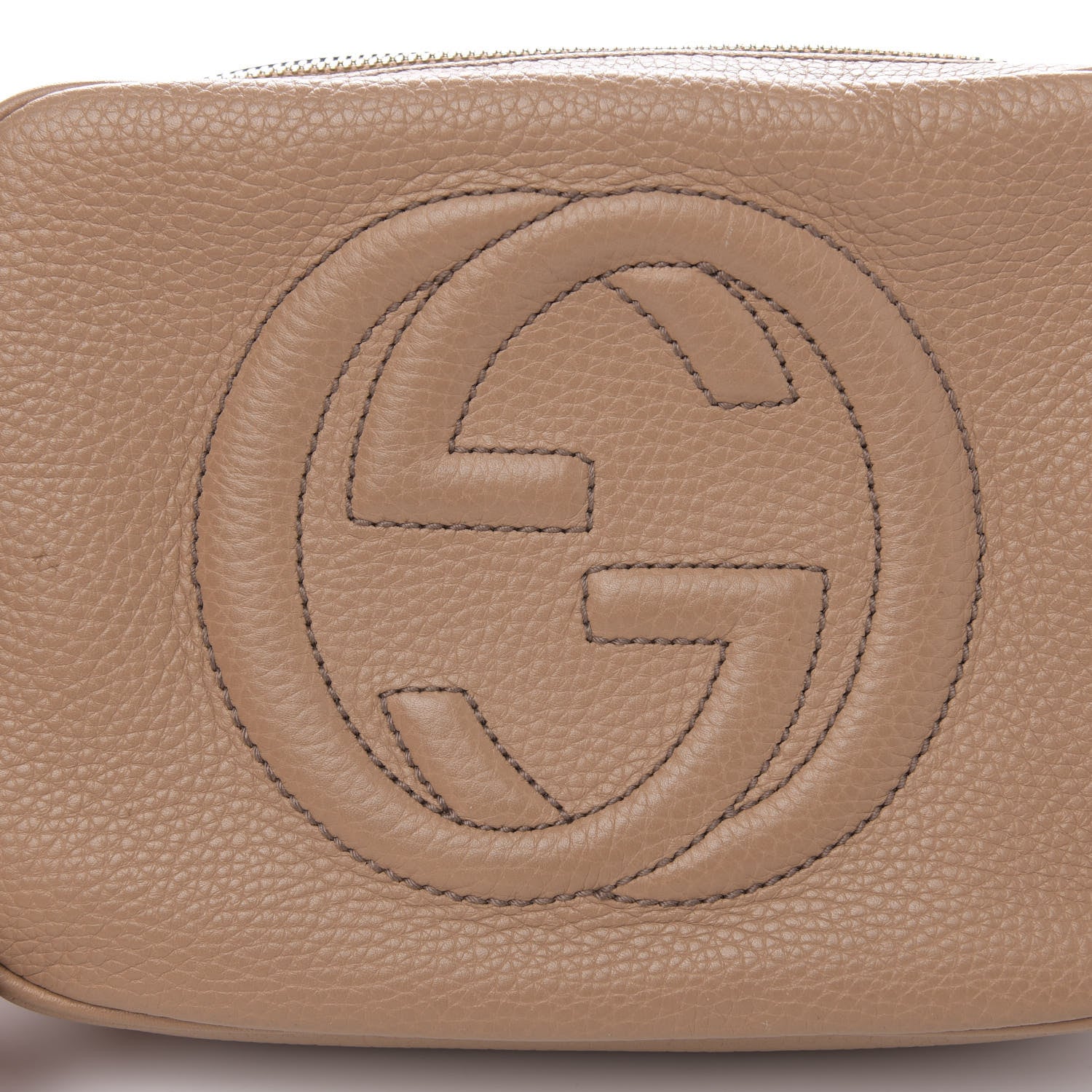 Gucci Pebbled Calfskin Small Soho Disco Bag Rose Beige 10 of 15
