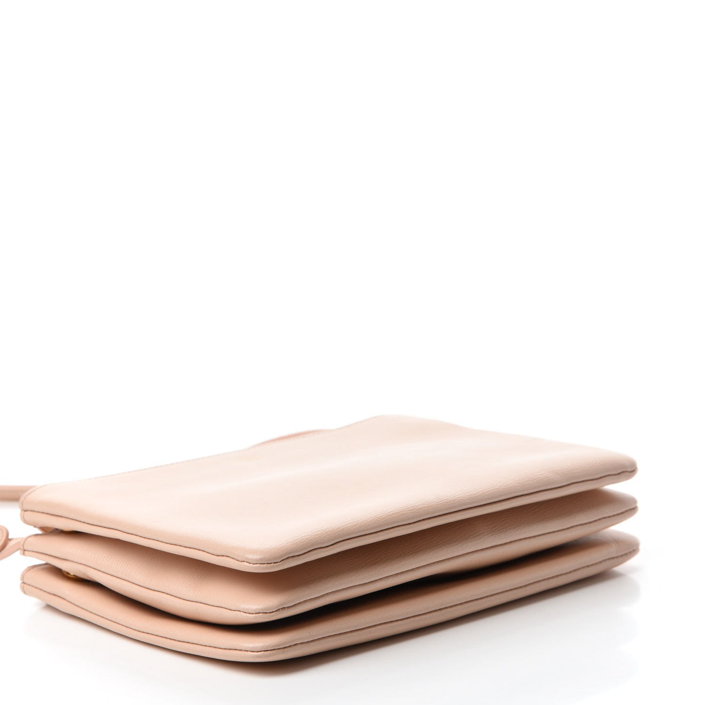 Liege Calfskin Small Trio Crossbody Bag Blush
