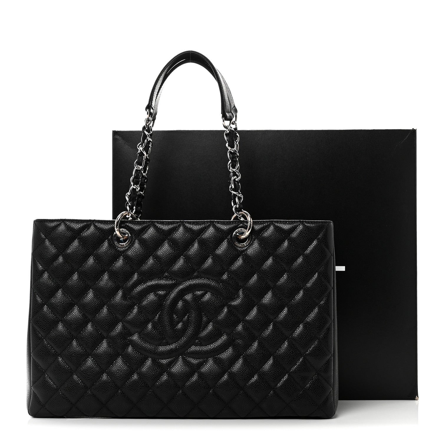 Chanel Caviar Quilted XL Grand Shopping Tote GST Black 11 of 11