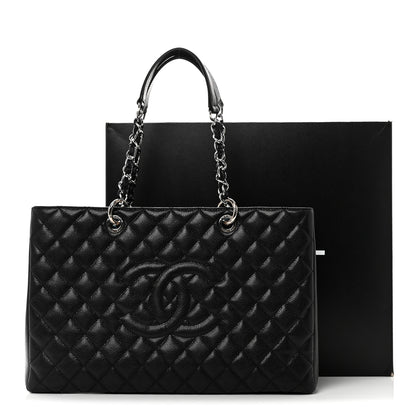 Chanel Caviar Quilted XL Grand Shopping Tote GST Black 11 of 11