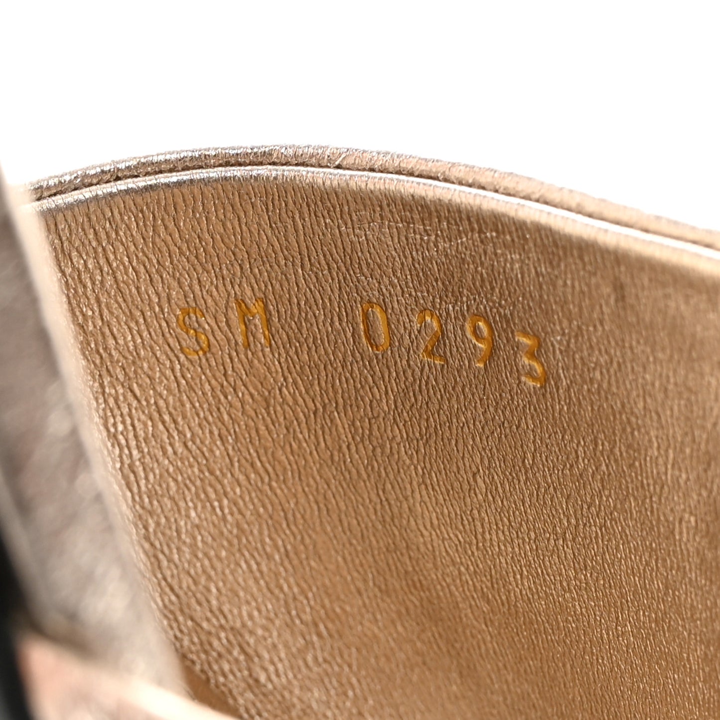 Laminated Calfskin 4G Logo Mule Sandals 40 Dusty Golden