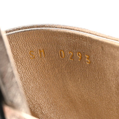 Givenchy Laminated Calfskin 4G Logo Mule Sandals 40 Dusty Golden 6 of 10