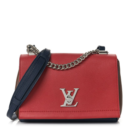 Louis Vuitton Calfskin Lockme II Chain Bag BB Rubis Marine 1 of 8