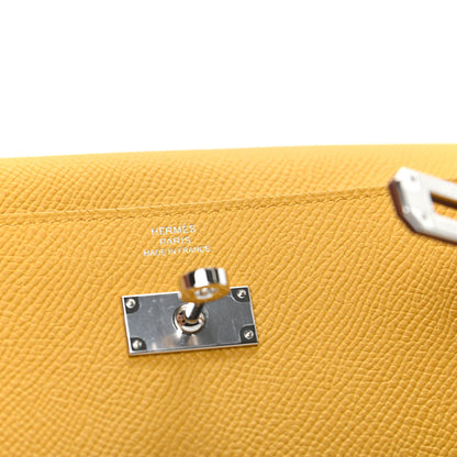 Hermes Epsom Kelly Wallet To Go Jaune Ambre 5 of 9