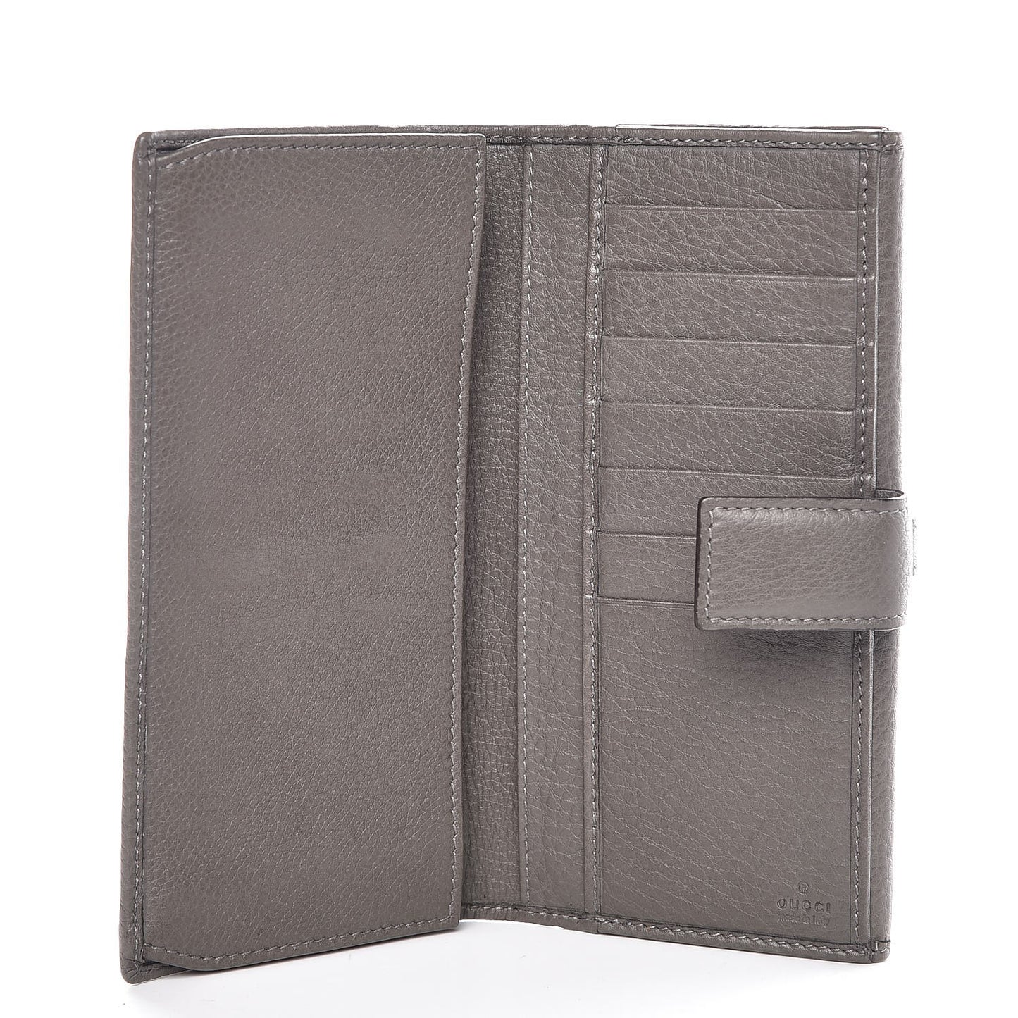 Pebbled Calfskin Greenwich Wallet Grey