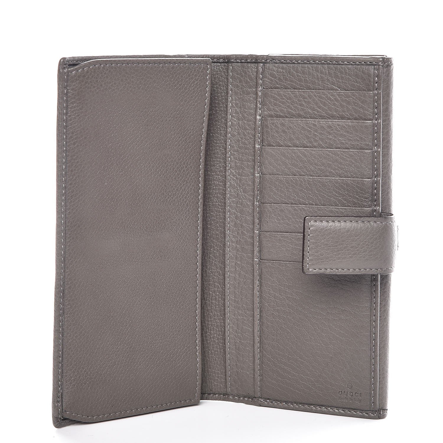 Gucci Pebbled Calfskin Greenwich Wallet Grey 6 of 9