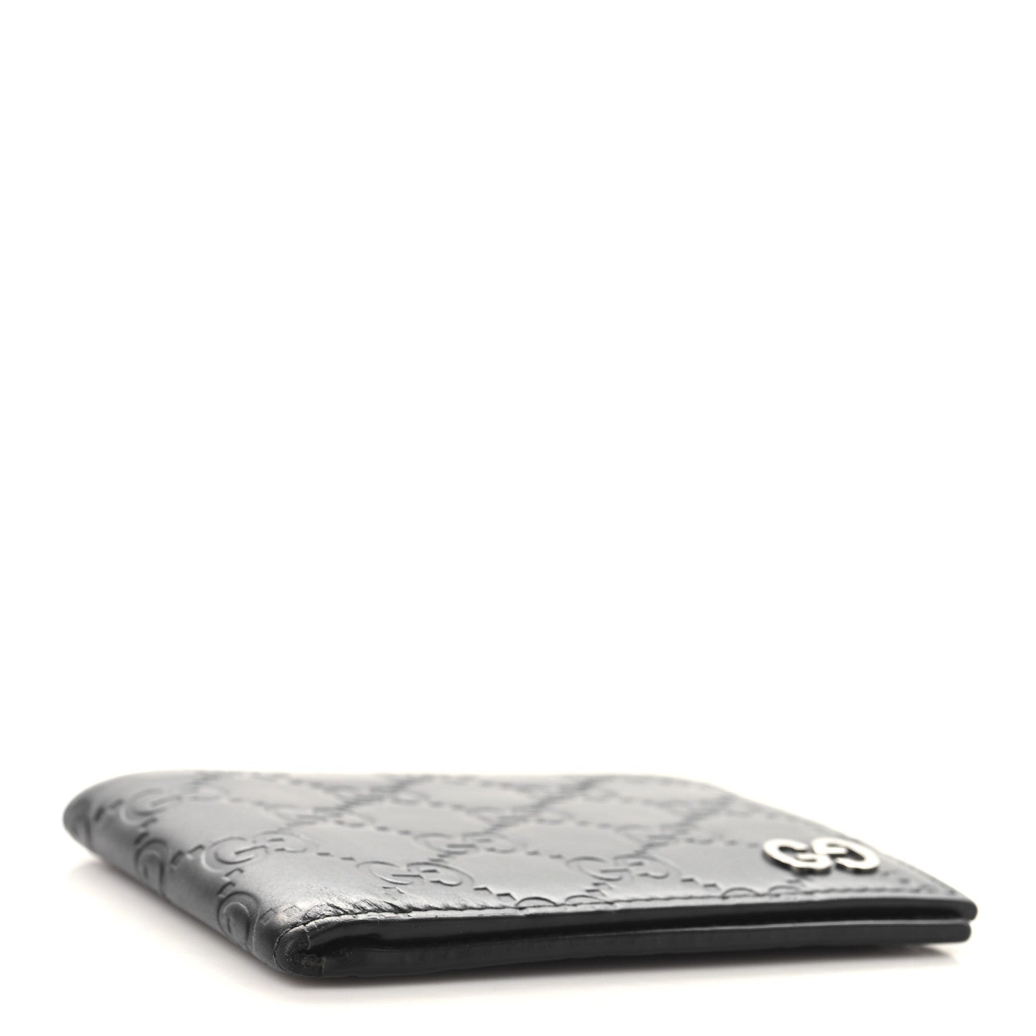 Gucci Guccissima Signature Dorian Bi-Fold Wallet Black 4 of 7