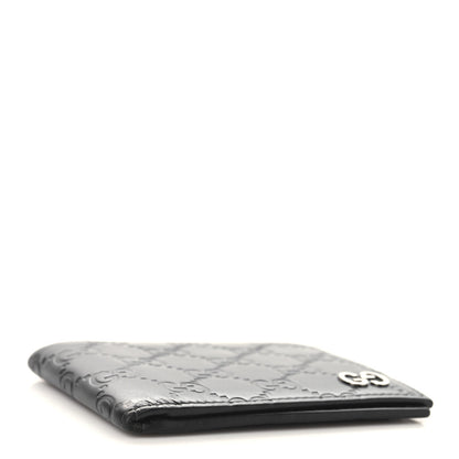 Gucci Guccissima Signature Dorian Bi-Fold Wallet Black 4 of 7
