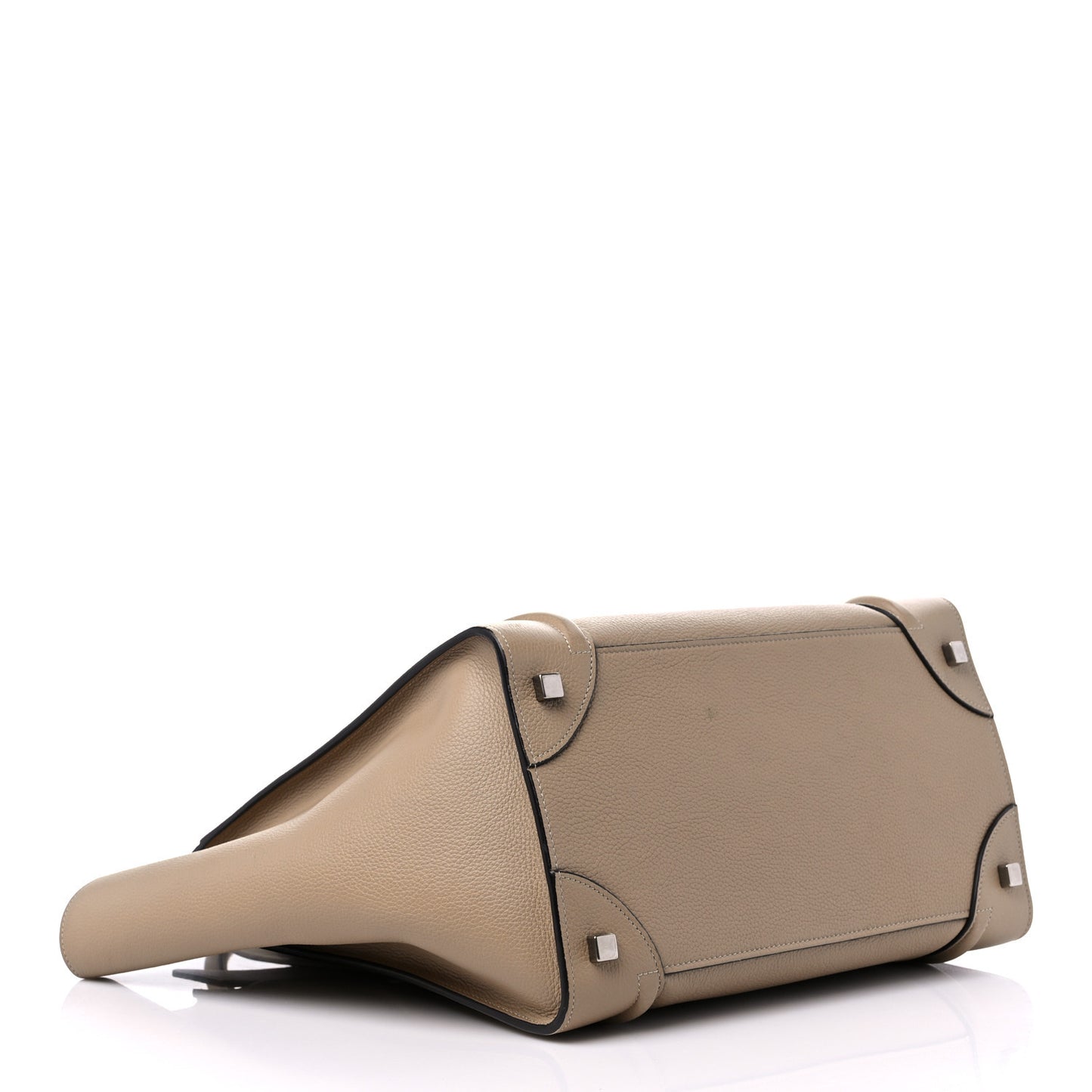Drummed Calfskin Mini Luggage Dune