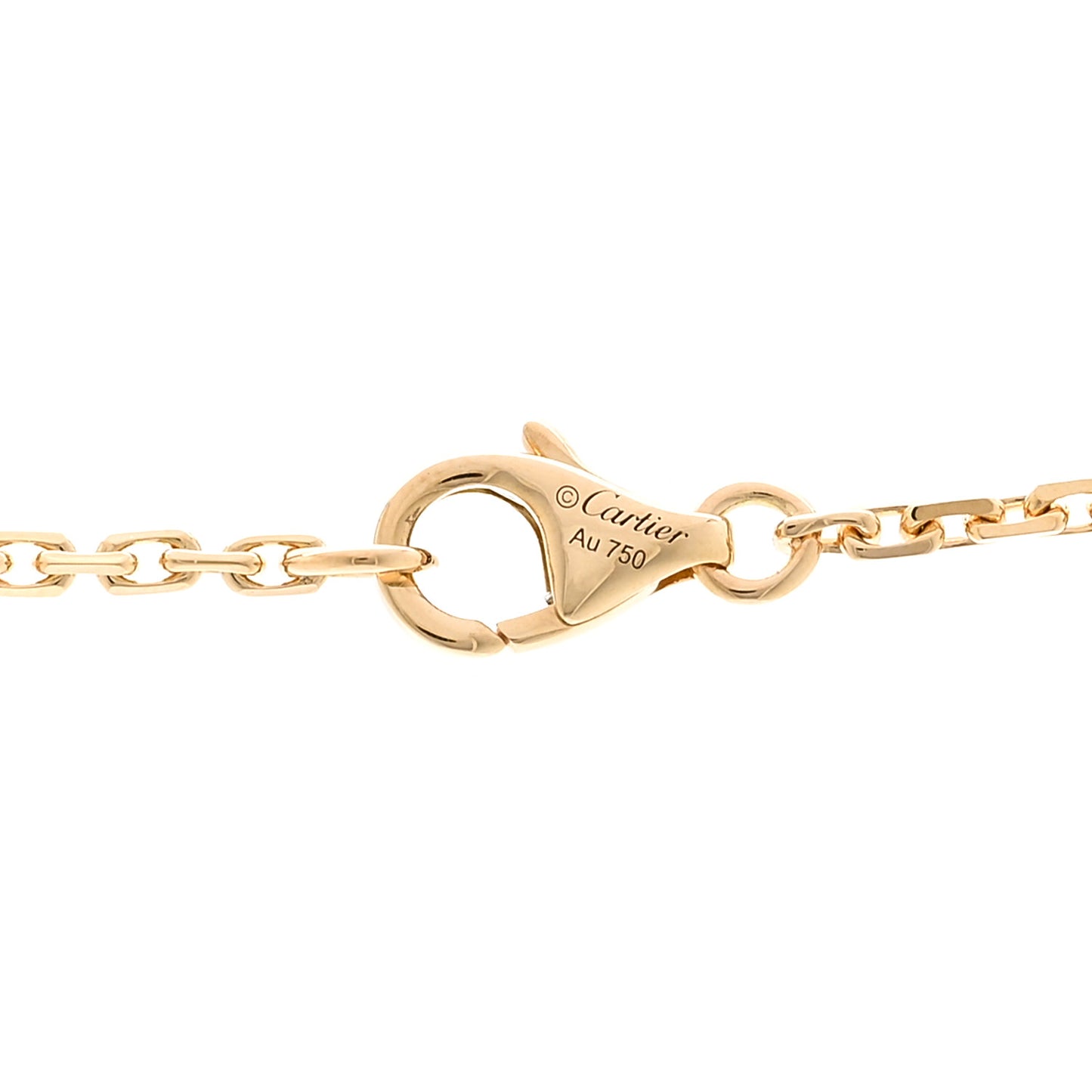 18K Yellow Gold Diamond Interlocking LOVE Necklace