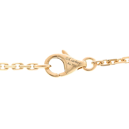 Cartier 18K Yellow Gold Diamond Interlocking LOVE Necklace 4 of 4