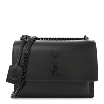 Saint Laurent Calfskin Medium Monogram Monochrome Sunset Black 1 of 10