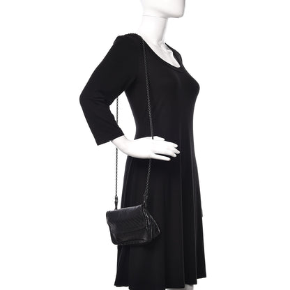 Bottega Veneta Nappa Intrecciato Mini Chain Messenger Black 2 of 8