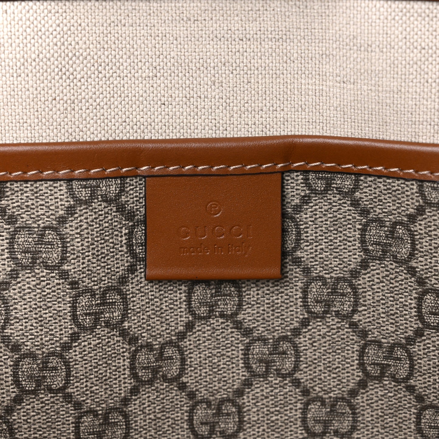 GG Plus Monogram Medium Signature Web Loop Tote Brown