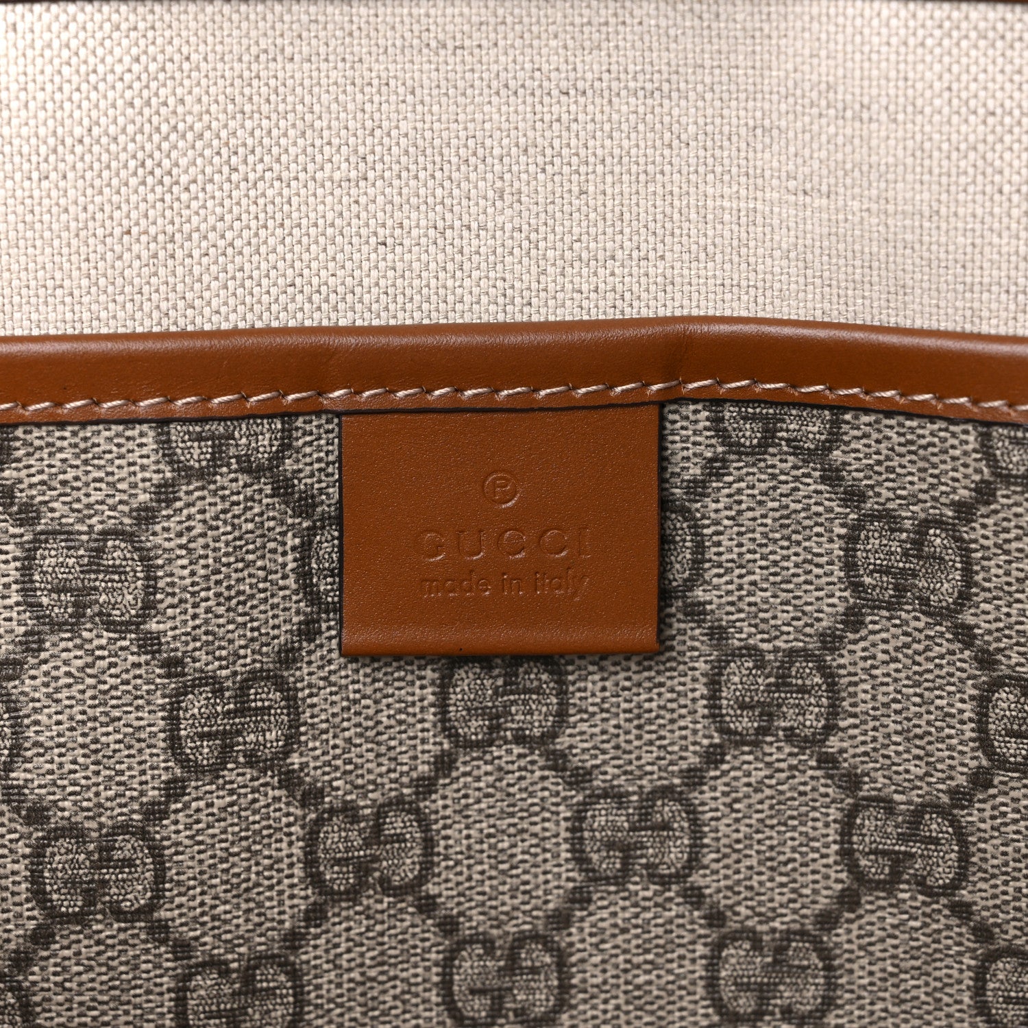 Gucci GG Plus Monogram Medium Signature Web Loop Tote Brown 6 of 9