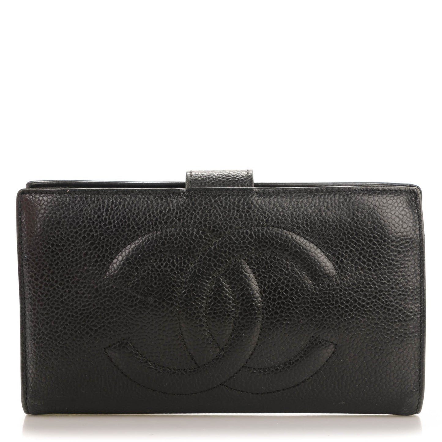 Caviar Timeless CC French Wallet Black