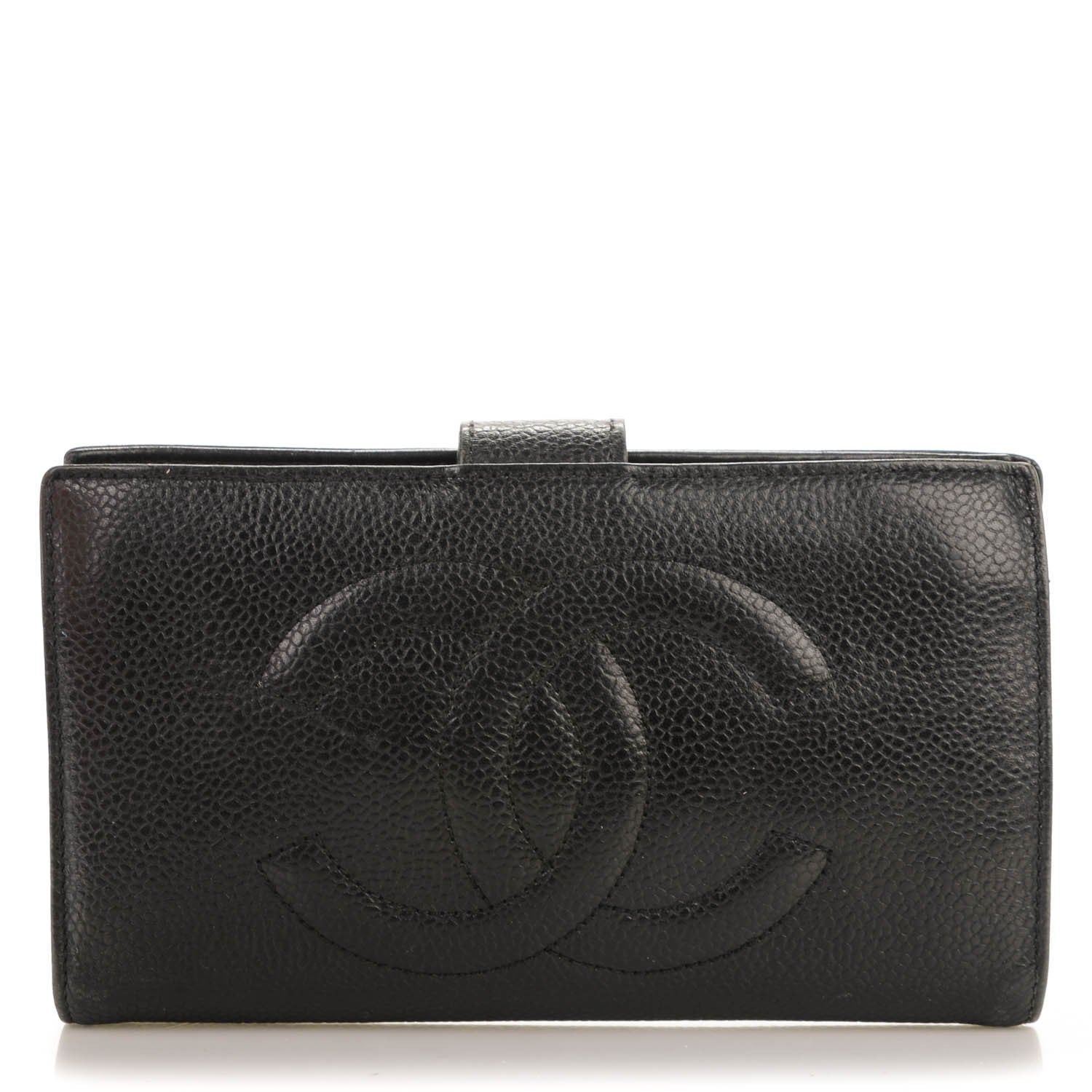 Chanel Caviar Timeless CC French Wallet Black 1 of 8