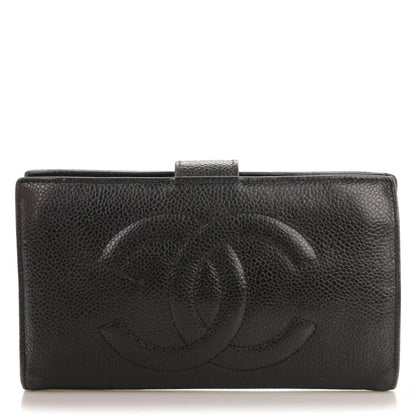 Chanel Caviar Timeless CC French Wallet Black 1 of 8