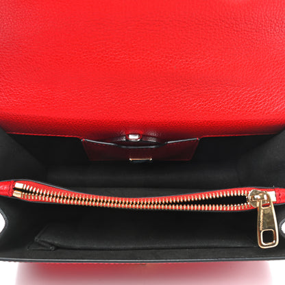 Dolce & Gabbana Grained Calfskin Rosalia Shoulder Bag Red 4 of 4
