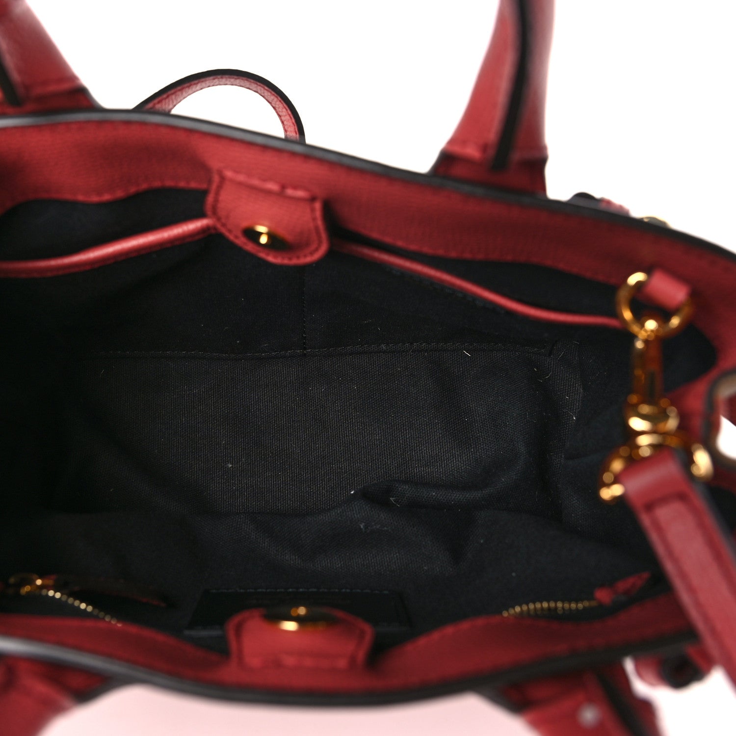 Burberry Grainy Calfskin House Check Small Banner Tote Cinnamon Red 4 of 10