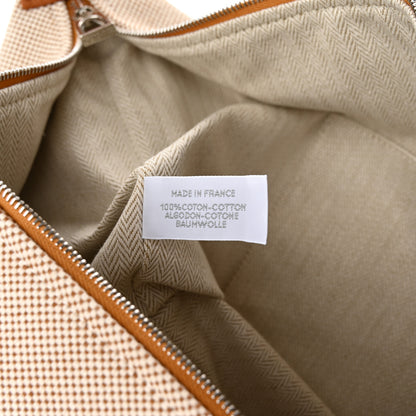 Hermes Canvas Large Bride-A-Brac Cabriole Case Biscuit 7 of 11
