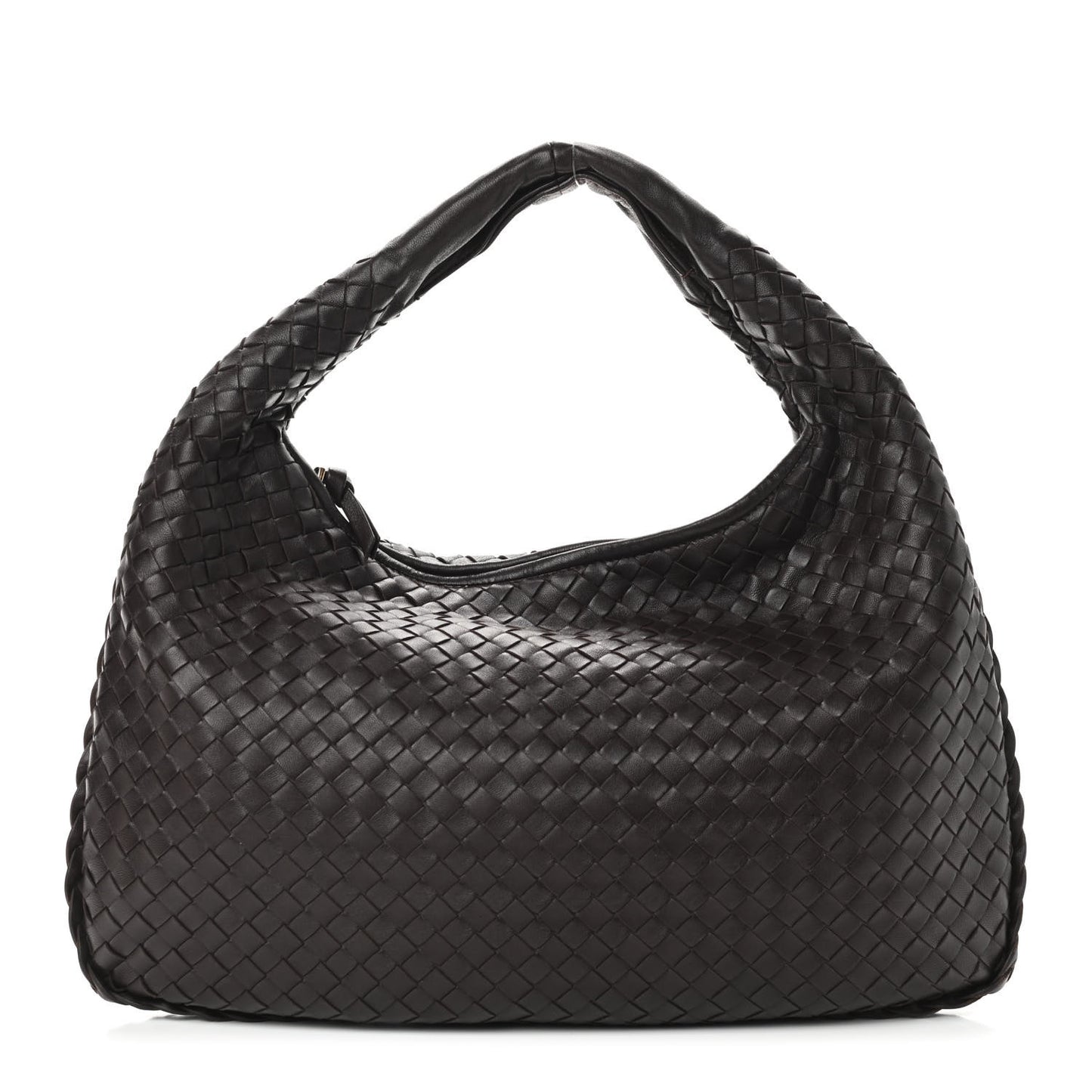 Nappa Intrecciato Medium Veneta Hobo Ebano