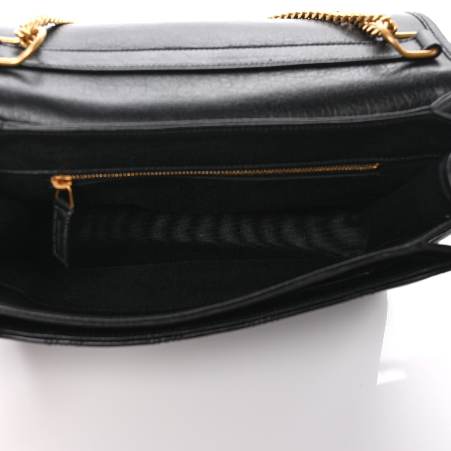 Lambskin Quilted Small Becky Chain Bag Black