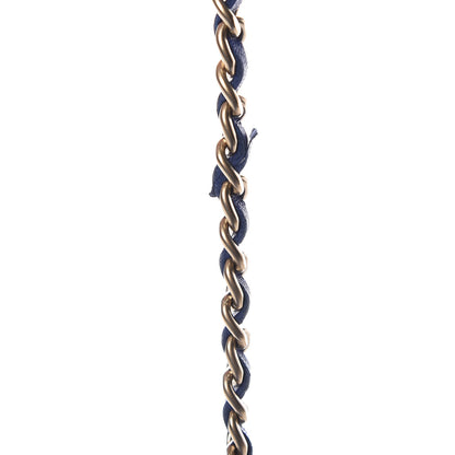 Chanel Lambskin Quilted Wallet On Chain WOC Blue Fonce 11 of 13