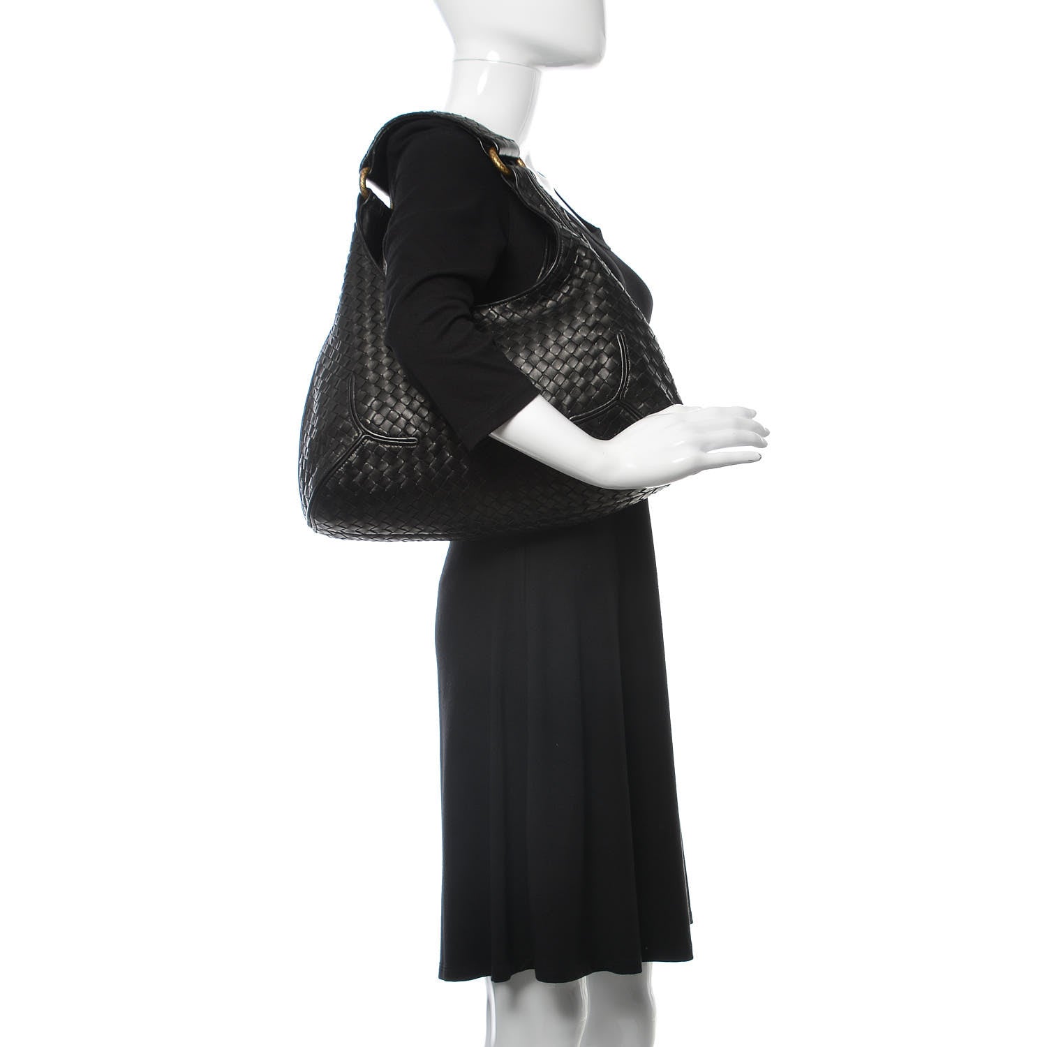 Bottega Veneta Nappa Intrecciato New Ball Hobo Black 2 of 9