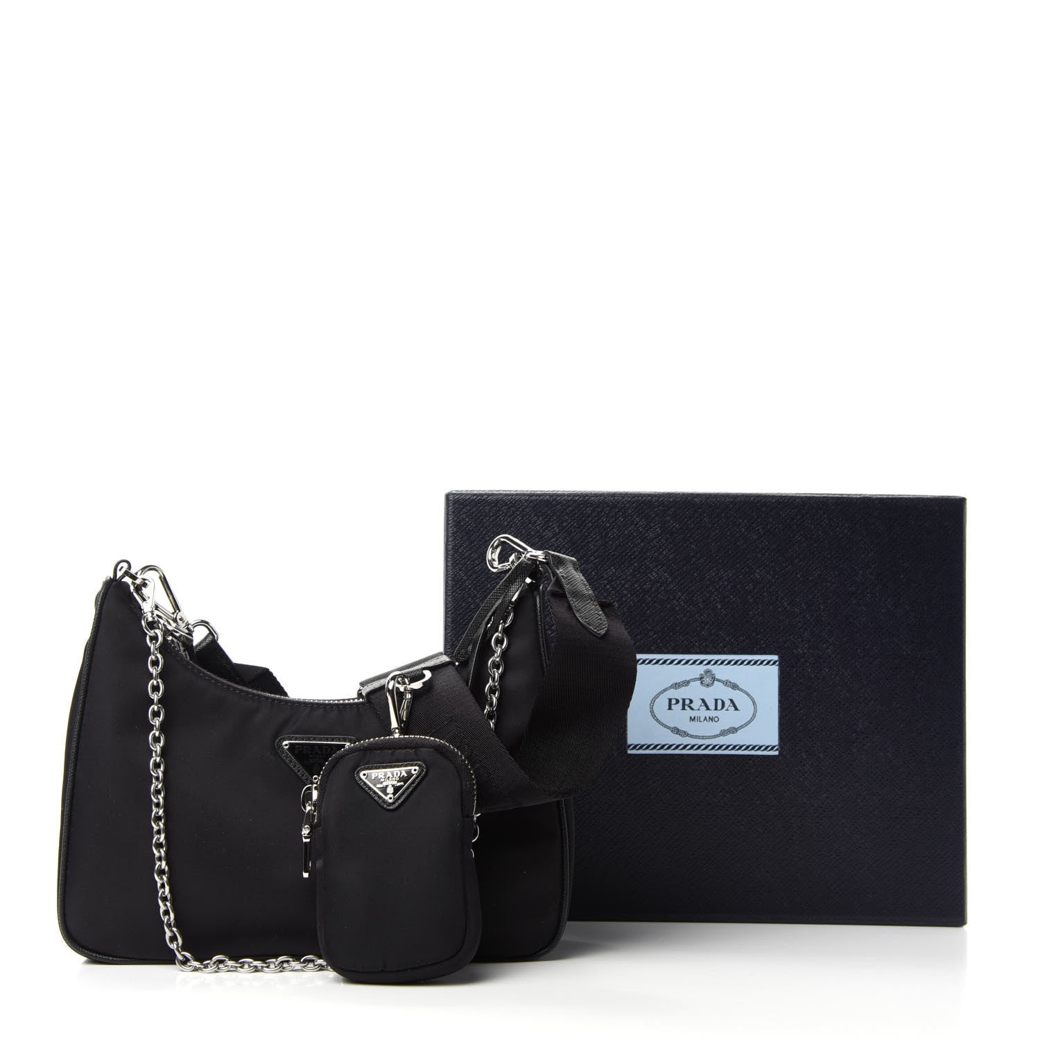 Prada Nylon Re-Edition 2005 Shoulder Bag Black 12 of 12