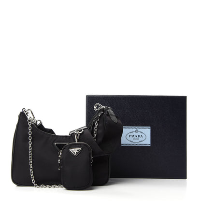 Prada Nylon Re-Edition 2005 Shoulder Bag Black 12 of 12